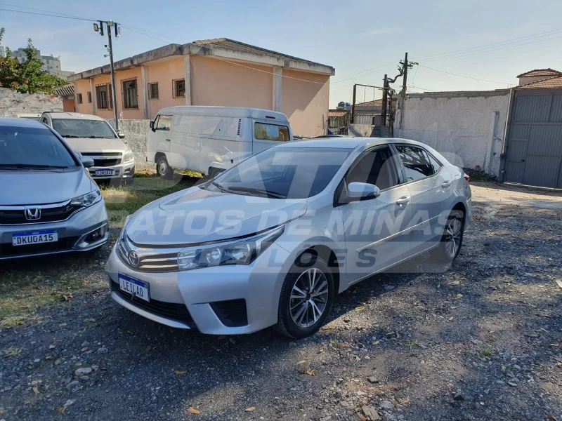 TOYOTA COROLLA GLI18 CVT; 2016/2017; PRATA; ALCO.GASOL