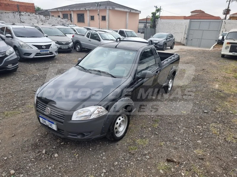 FIAT STRADA WORKING; 2012/2013; PRETA; ALCO.GASOL