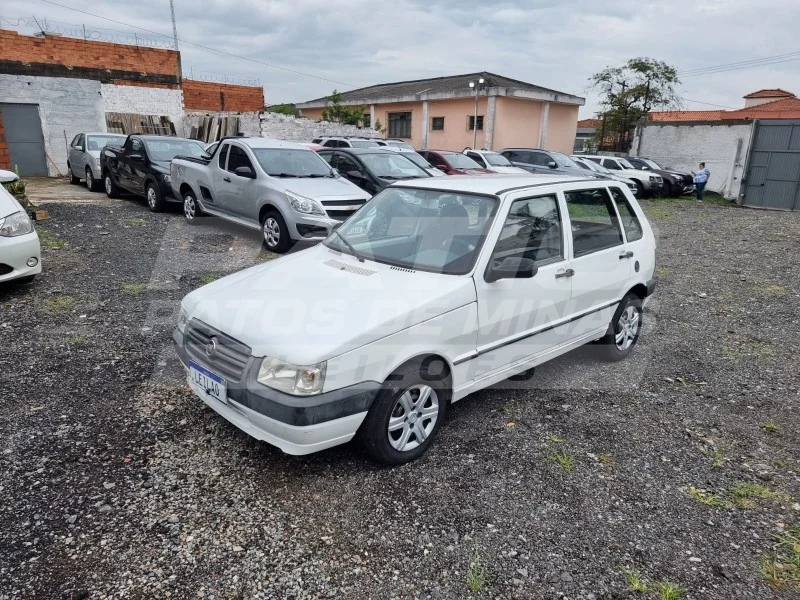 FIAT UNO MILLE ECONOMY; 2009/2010; BRANCA; ALCO.GASOL