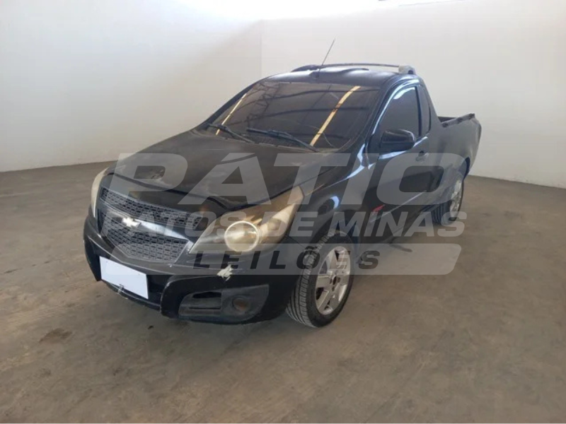 CHEVROLET - MONTANA SPORT PRETA 2010/2011 ALCO/GASO