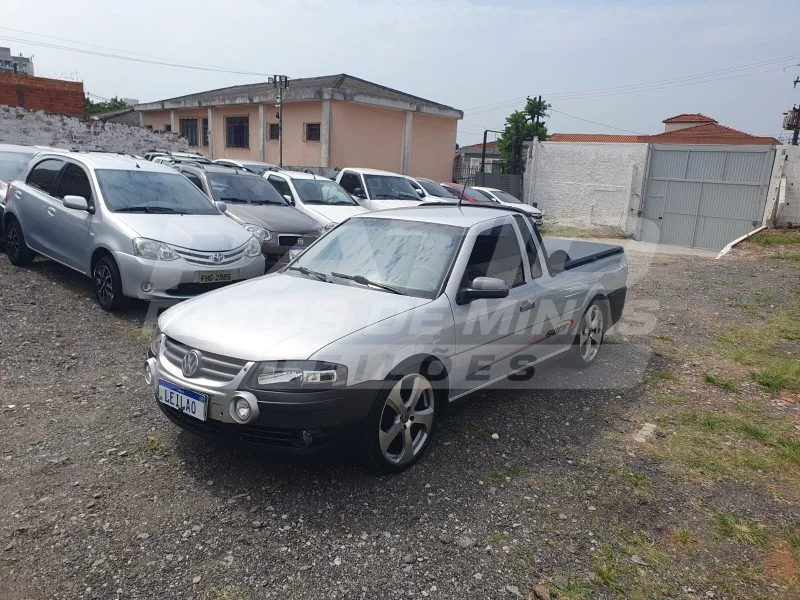VW SAVEIRO 1.8 SURF; 2008/2009; PRATA; ALCO.GASOL