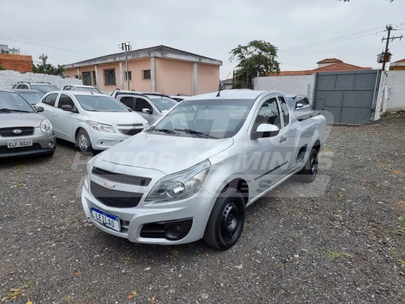 CHEVROLET MONTANA LS; 2013/2014; PRATA; ALCO.GASOL